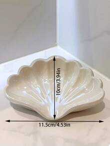 Khay đựng xà phòng hình vỏ sò oval trang nhã, bề mặt bóng loáng, thích hợp cho phòng tắm, bồn tắm và bồn rửa nhà bếp, dùng làm giá đựng xà phòng và kệ phòng tắm. - Hồng - Xem 2