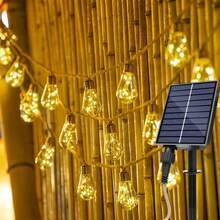 16 Bulbs Solar Powered Fairy String Lights, 8 Flashing Modes, Solar Rechargeable Battery Powered, Suitable For Birthday Party, Garden, Fence, Shop, Wedding, Camping, Christmas Tree And Other Winter Decor - Warm Colors - View 12