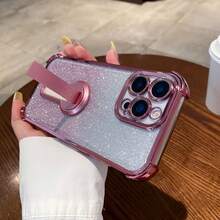 (Follow The Store, Collect The Product To Get A Free Lanyard) Phone Case With Stand + Wrist Strap, Compatible With Apple 17 Pro Max, 16 Pro Max, 15 Pro Max, 14 Pro Max, 13 Pro Max, 12 Pro Max, 11 Pro Max, XS Max, 7, 8 Plus, Galaxy S26, 2524321u, Honor, - Pink - View 5