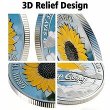 励志十字架合金纪念币，3D立体浮雕纪念币，收藏挑战币，耶稣主题，送给男友、丈夫、朋友的礼物，复活节、圣诞节、生日、周年纪念日礼物，展示装饰，家居装饰，收藏品 - JNB042 - 查看 6