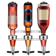 6 Bottle Wall Mounted Spirit Optics Set Home Bar Butler Drinks Dispenser - View 6