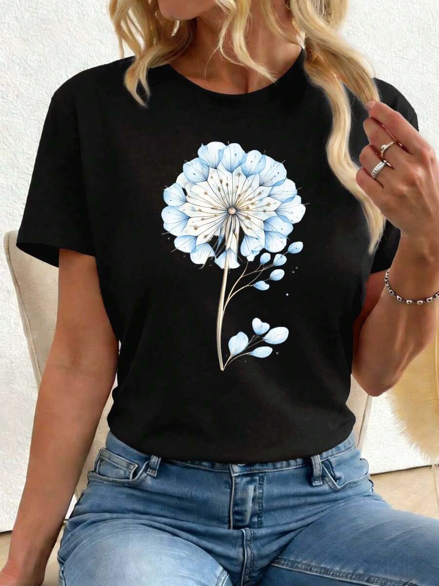 Women T-Shirts - Black - View 1
