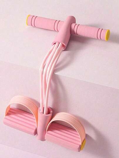 Faixa de resistência para os pés, corda multifuncional para ioga e suporte muscular abdominal, unissex, aparelho de treinamento de tensão para os pés, equipamento multifuncional para exercícios em casa, faixa de resistência abdominal para ioga, corda de tensão. Pode ser usada para alongamento das pernas, suporte abdominal e, para mulheres, esta faixa de resistência para os pés também pode ajudar a abrir os ombros.