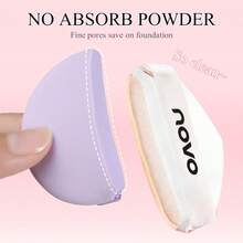 NOVO 7pcs/Set Soft Makeup Puff Set With Storage Box - Water Drop Shapes & Round, Reusable Sponge, Wet And Dry, Non-Latex, Easy Makeup, Suitable For Cushion And Liquid Foundation, Cream, Powder, Concealer,Makeup Tool For Travel And Daily - Multicolor - View 7