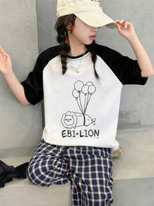 Tween Girls T-Shirts - Black and White - View 6
