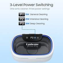 Ultrasonic Cleaner Machine, 550ml Eyeglasses Jewelry Cleaner, 45kHz Ultrasonic Cleaner For Glasses Rings Watch Band, 5 Timer, 3 Power Levels, Degas Mode Deep Cleaning - UK Plug(220-240V) - View 3
