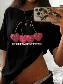 Women T-Shirts - Black - View 2