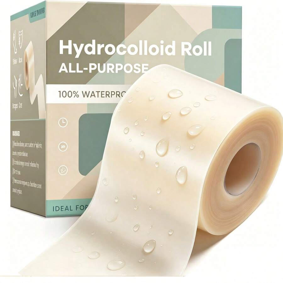 5*200cm Hydrogel Wound Care Bandage - Customizable Size, Extra Large Hydrogel Patch With Self-Adhesive, Super Absorbent, Flexible & Waterproof, Essential For First Aid Kit - View 1