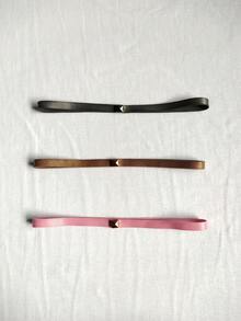 3-Piece Kit Of Basic Elastic Headbands For Yoga, Sports, And Running - Gray, Brown, And Rose Gold - 灰色,棕色和玫瑰色 - 查看 2