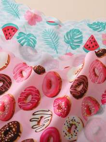 6pcs/Pack Cake & Donut Print Sexy Wavy Seamless Smooth Breathable Ladies Underwear, Cute Girl Design - Multicolor - View 7