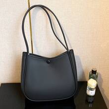 Large Women's Tote Bag, Spacious Shoulder And Underarm Bag For Women, Soft Material, Wide Shoulder Strap, Ample Storage Space For Work, Shopping, And Leisure, Stylish And Timeless Design, Versatile For Everyday Use. - 灰色 - 查看 5