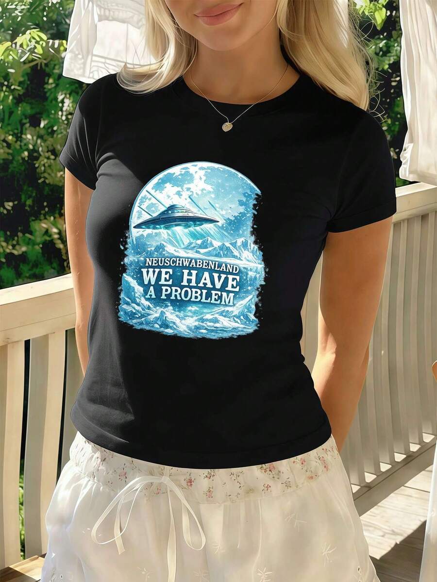 Women T-Shirts - Black - View 1