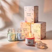 3pieces Make Up One Set Of Fragrance Candle Gift Box Set Strongly Scented Candles Gift Set For Ladies Birthday, Mother'S Day, Christmas, Valentine'S Day, Etc. - Multi Scents - View 4