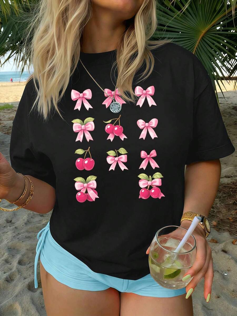Women T-Shirts - Black - View 1