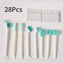 1/8/10/18/28pcs Household Gap Cleaning Brush, Detail Tiny Scrub Cleaner Brush For Small Space Gaps Corner, Crevice Cleaning Tool Set For Window Groove, Track, Humidifier, Car, Bottle, Keyboard - One Size Fits All - View 14