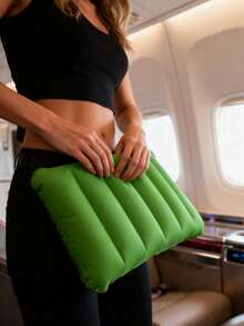 Premium ergonomisk camping- och vandringskudde med ultralätt mikrofiberbeläggning, ultralätt uppblåsbar resekudde med flockad yta för ryggsäcksresenärer, perfekt för utflykter under examenssäsongen, nödvändig campingutrustning - Multifärgad - Visa 9