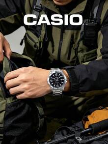 Casio Stainless Steel Waterproof 50M Watch MTP-VD01D-1B, Suitable For Office And Daily Wear - Black - View 4