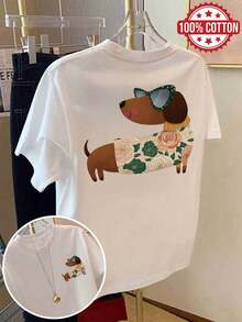 Women T-Shirts - [White] - View 1