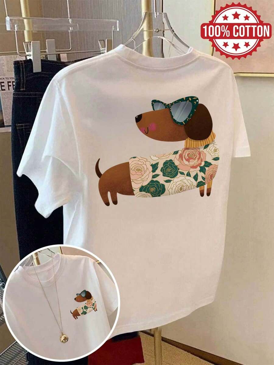 Women T-Shirts - [White] - View 1