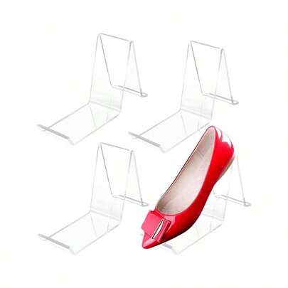 1/2 Clear Acrylic Shoe Store Display Stand, Clear Sandal Display Stand, High Heel Display Stand, Shoe Storage Rack, Suitable For Home, Shopping Mall
