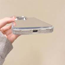 Full Mirror Makeup Phone Case, Suitable For IPhone 17/16/15/14ProMax/13/12/11 Series, Full Mirror Back Protection Cover, Scratch-Resistant Transparent Frame, Slim Design, Elegant Gift For Women, Minimalist Style For Daily Use - Clear - View 8