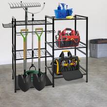 Garage Integrated Storage Racks - Black - View 7