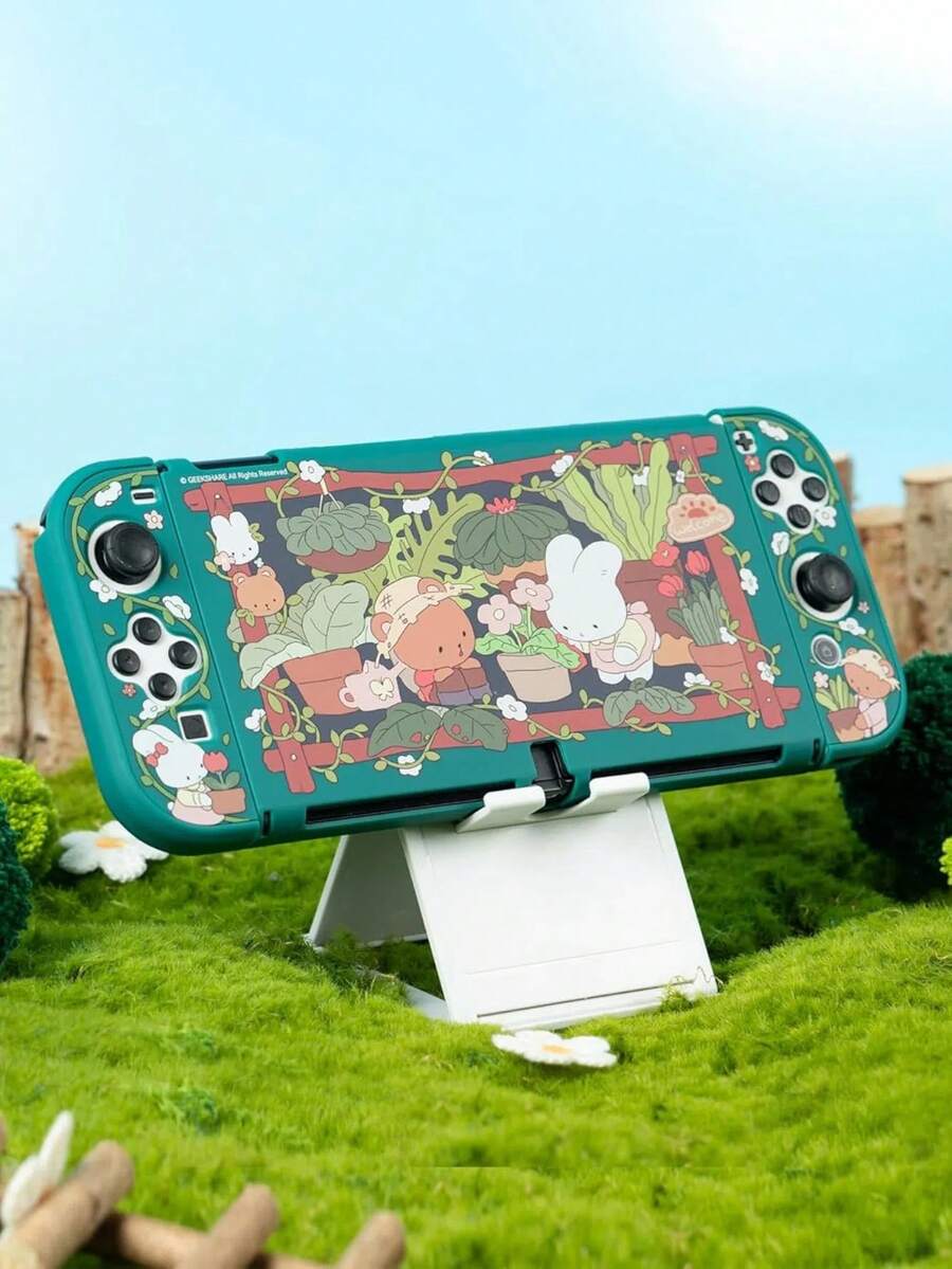 GeekShare Ốp bảo vệ hình ngôi nhà hoa mùa xuân dễ thương cho OLED - Xem 1