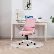 Silla Basica Oficina Ergonomica Economica - Rosa - Ver 2