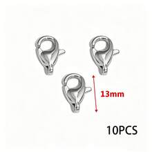 10 chiếc khóa càng cua bằng thép không gỉ 304 mạ vàng và bạc, móc khóa kim loại dùng để tự làm trang sức, vòng cổ, vòng tay. - kẹp tôm hùm - Xem 14