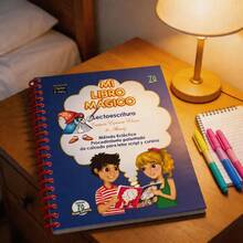 My Magic Book Primary Reading And Writing / Classic Literacy Method That Uses Association Of Images, Syllables And Progressive Exercises To Teach Reading And Writing In Spanish. - Single Book - View 3
