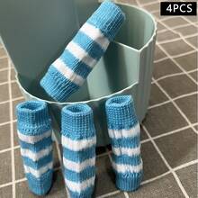 Pet Knee Pads Socks, Striped Knee Protection Socks, Scratch And Dirt Protection Bands On Pet Legs, Pomeranian And Teddy Bear, Elbow Protection, Dog Knee Pads Socks, Dog Socks, Dog Things. - Multicolor - View 11