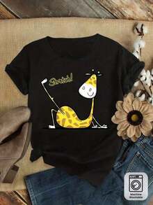 Women T-Shirts - Black - View 8