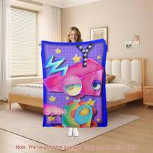 TADC Frog Jax Flannel Throw Blanket, The A-Amazing D-Digital Circus Cartoon Art Design, Soft Cozy Reversible Plush For Couch, Unique Pop Culture Gift For Fans,  Wall Home Decor For Bedroom Living Room - 多色15 - 查看 10