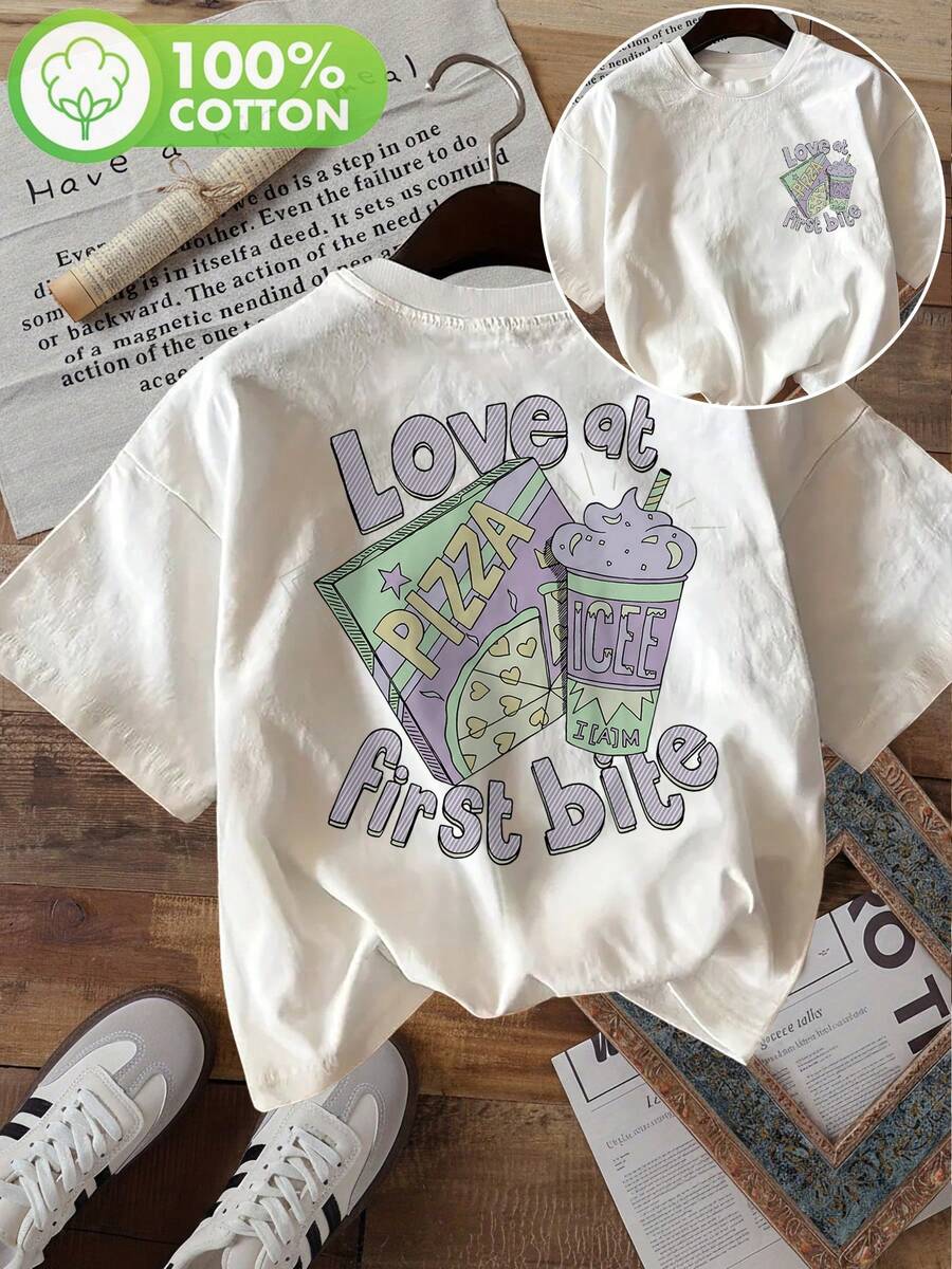 Plus Size T-Shirts - White - View 1