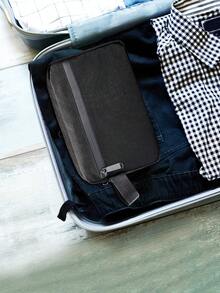 Bolsa de aseo de viaje para hombres, neceser impermeable para afeitar, plegable con compartimentos y asa, adecuado para guardar cosméticos, artículos de tocador, cepillos y herramientas, ideal para el ocio de verano, deportes al aire libre, vacaciones, regalo de graduación o accesorio de cumpleaños para adolescentes - Multicolor - Ver 9