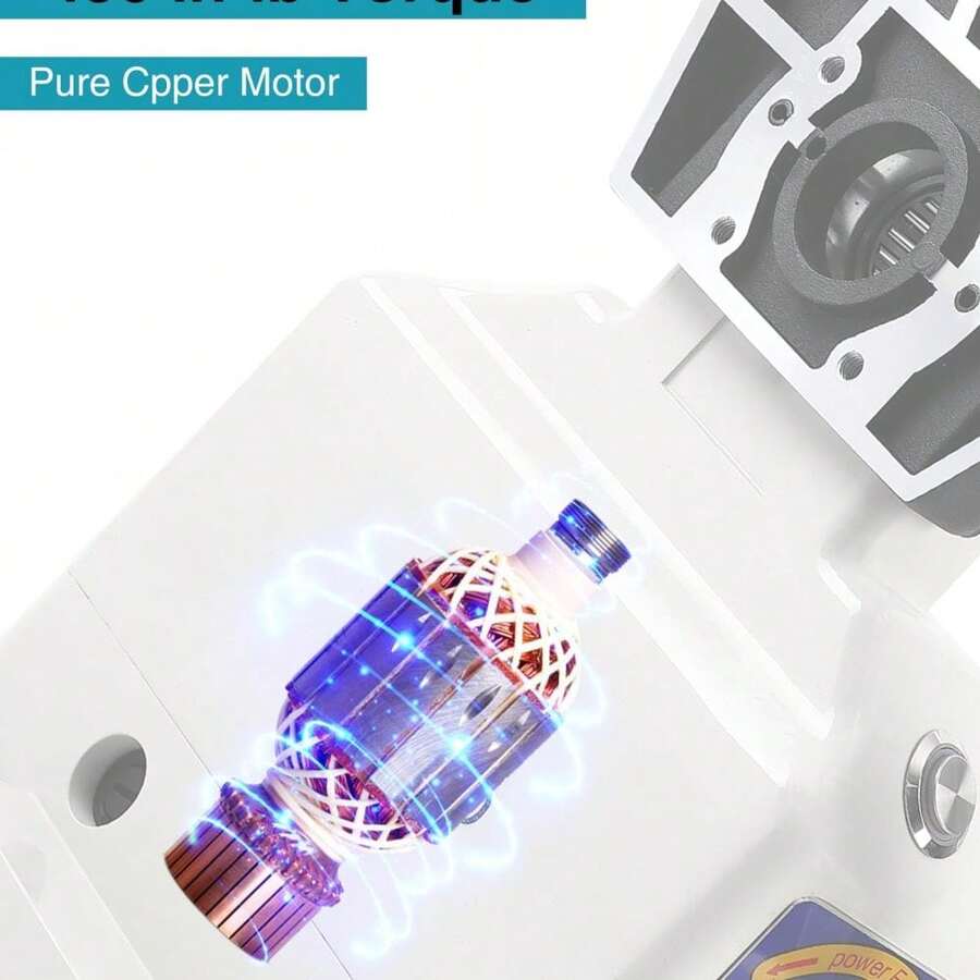 Avance automático de eje Z de 450 in-lb para fresadoras – Velocidad ajustable de 0 a 200 RPM – 110V, compatible con Bridgeport y fresadoras de rodilla similares – Accesorio eléctrico fundamental para trabajos de metal de precisión - alimentador de herramientas Z - Ver 1