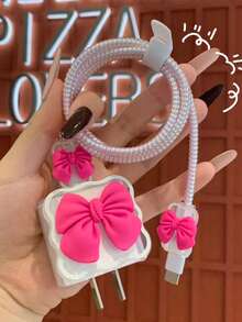 Set de 5 piezas: Protector de cargador con lazo 18/20W + Funda para cable de datos anti-rotura - Multicolor - Ver 7