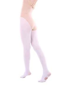 热辣女士拉丁专业60D柔软超细纤维可转换芭蕾舞袜紧身裤女孩打底裤无缝带孔连裤袜 - 彩色 - 查看 11