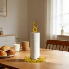 1pc Metal Eid Al-Fitr Kitchen Paper Towel Holder - Creative Dining Table Storage Organizer, Essential For Restaurants, Hotels And Home Dining, Eid Al-Adha - Multicolor - View 8