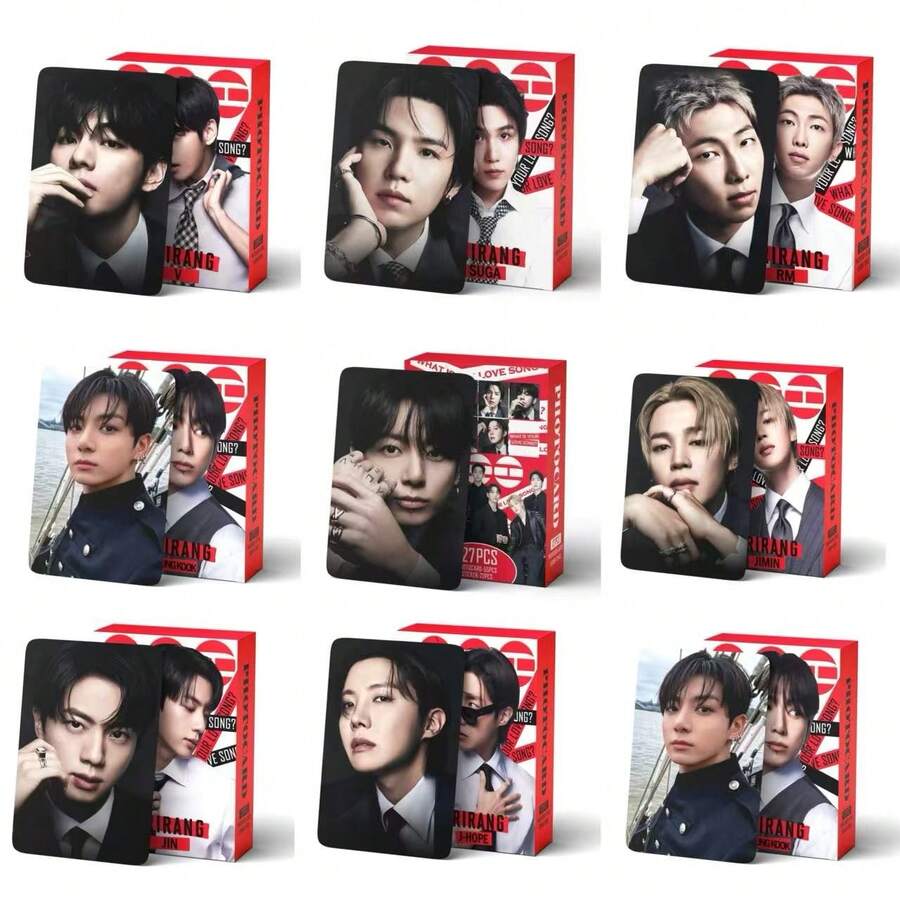 <ARIRANG> 专辑卡、LOMO卡、JK、V、JIN、JIMIN、J-HOPE、RM，双面高清收藏卡，可收纳于卡套或卡包中。适合作为情人节礼物或粉丝周边。 - 彩色 - 查看 1