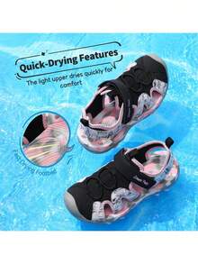 Boys Girls Summer Outdoor Athletic Sport Sandals Toddler/Little Kid/Big Kid - 粉色 - 查看 4