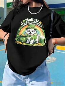 Women T-Shirts - Black - View 1