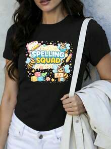Women T-Shirts - Black - View 1