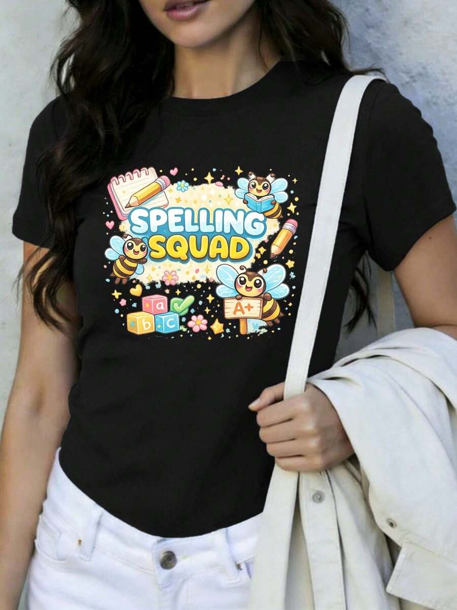 Women T-Shirts - Black - View 1