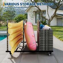Storage Island & Carts - Gray - View 5