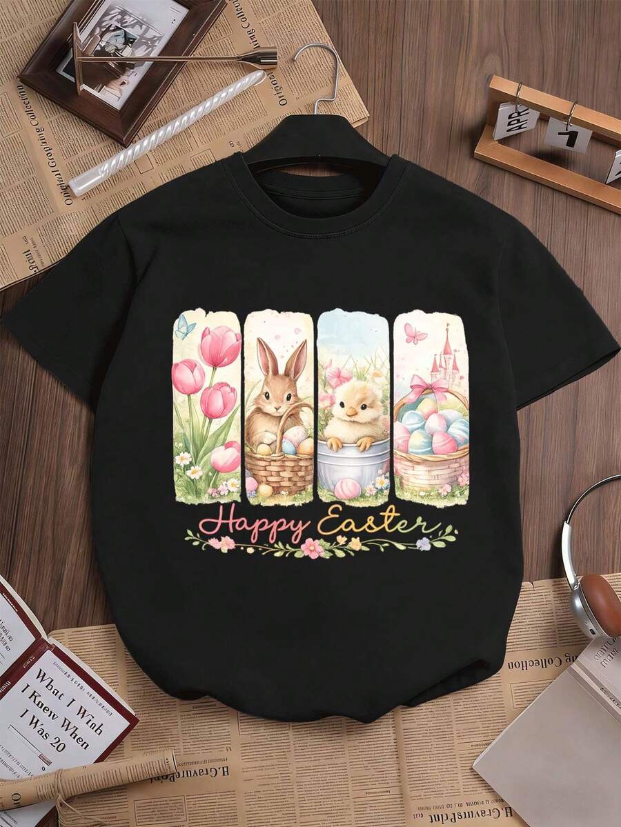 Women T-Shirts - Black - View 1