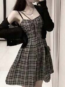 Women Short Dresses - Picture Color - View 3