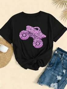 Women T-Shirts - Black - View 2