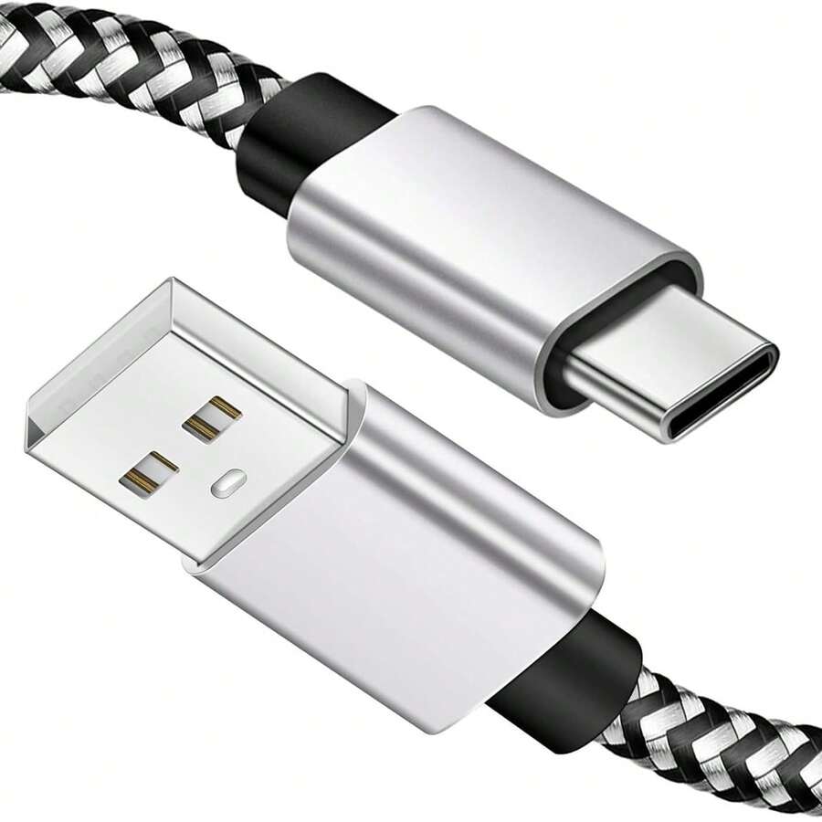 60W USB-C 快充线，尼龙编织，3米/2米/1米长度可选，兼容 17/16/15 系列、安卓智能手机、Pixel 以及所有支持 USB-C 的设备 - 查看 1