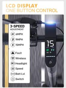 Mankeel MK086 Urban Commuter Electric Scooter – 800W Peak Power, 38.6 Km/H Top Speed & 38.6 Km Maximum Range, 10-Inch Tubeless Tires, Long-Range Battery, Dual Disc Brakes & App Control, LED Headlight, Turn Signals, Brake Light – Portable All-Terrain E-Scooter - 查看 9